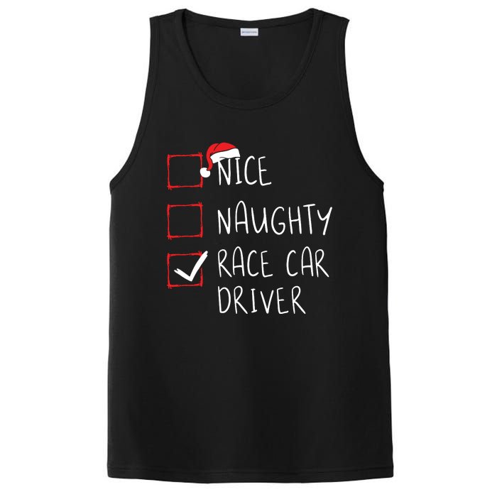 Nice Naughty Race Car Driver List Christmas Santa Claus PosiCharge Competitor Tank