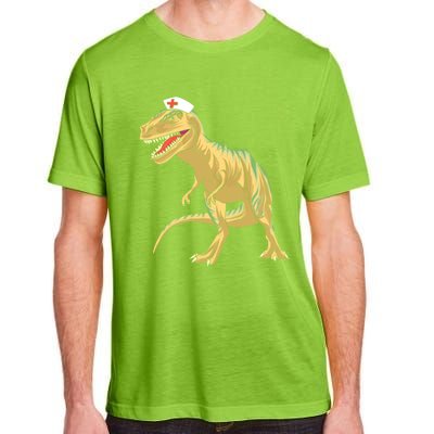 Nurse Nursesaurus Rex Dinosaur Funny Nursing Gift Adult ChromaSoft Performance T-Shirt