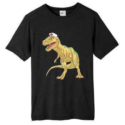 Nurse Nursesaurus Rex Dinosaur Funny Nursing Gift Tall Fusion ChromaSoft Performance T-Shirt