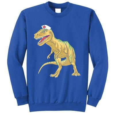 Nurse Nursesaurus Rex Dinosaur Funny Nursing Gift Sweatshirt