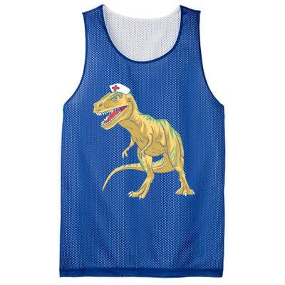 Nurse Nursesaurus Rex Dinosaur Funny Nursing Gift Mesh Reversible Basketball Jersey Tank