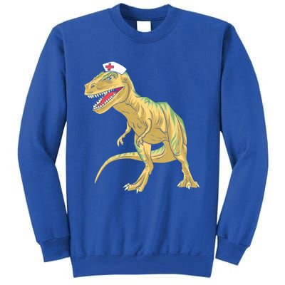 Nurse Nursesaurus Rex Dinosaur Funny Nursing Gift Tall Sweatshirt