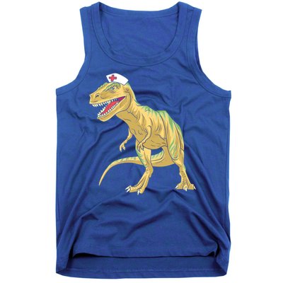 Nurse Nursesaurus Rex Dinosaur Funny Nursing Gift Tank Top