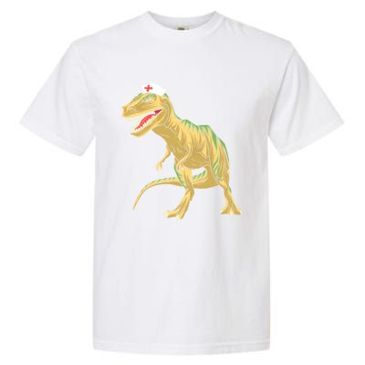 Nurse Nursesaurus Rex Dinosaur Funny Nursing Gift Garment-Dyed Heavyweight T-Shirt