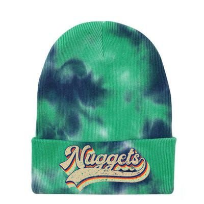 Nuggets Name Retro Vintage Apparel Gift Nuggets Lover Tie Dye 12in Knit Beanie