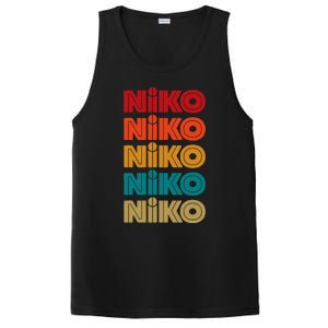 Niko Name Retro Given Name Colorful Inline Font PosiCharge Competitor Tank