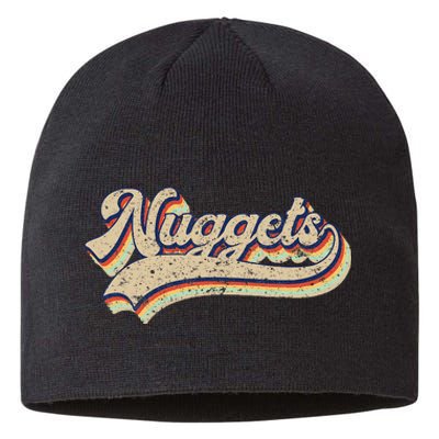 Nuggets Name Retro Vintage Apparel Gift Nuggets Lover Sustainable Beanie