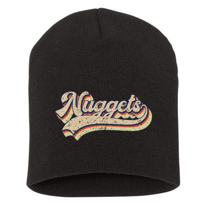 Nuggets Name Retro Vintage Apparel Gift Nuggets Lover Short Acrylic Beanie