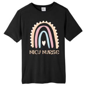 NICU Nurse Rainbow Heart Tall Fusion ChromaSoft Performance T-Shirt