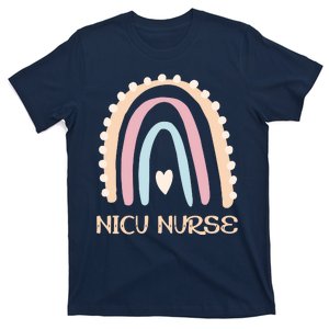 NICU Nurse Rainbow Heart T-Shirt