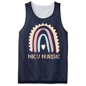 NICU Nurse Rainbow Heart Mesh Reversible Basketball Jersey Tank