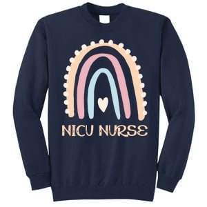 NICU Nurse Rainbow Heart Tall Sweatshirt