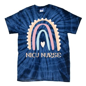 NICU Nurse Rainbow Heart Tie-Dye T-Shirt