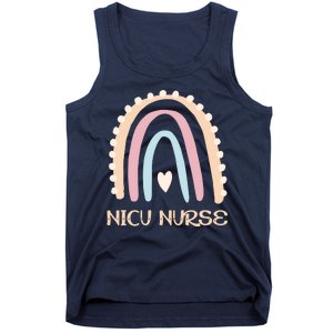 NICU Nurse Rainbow Heart Tank Top