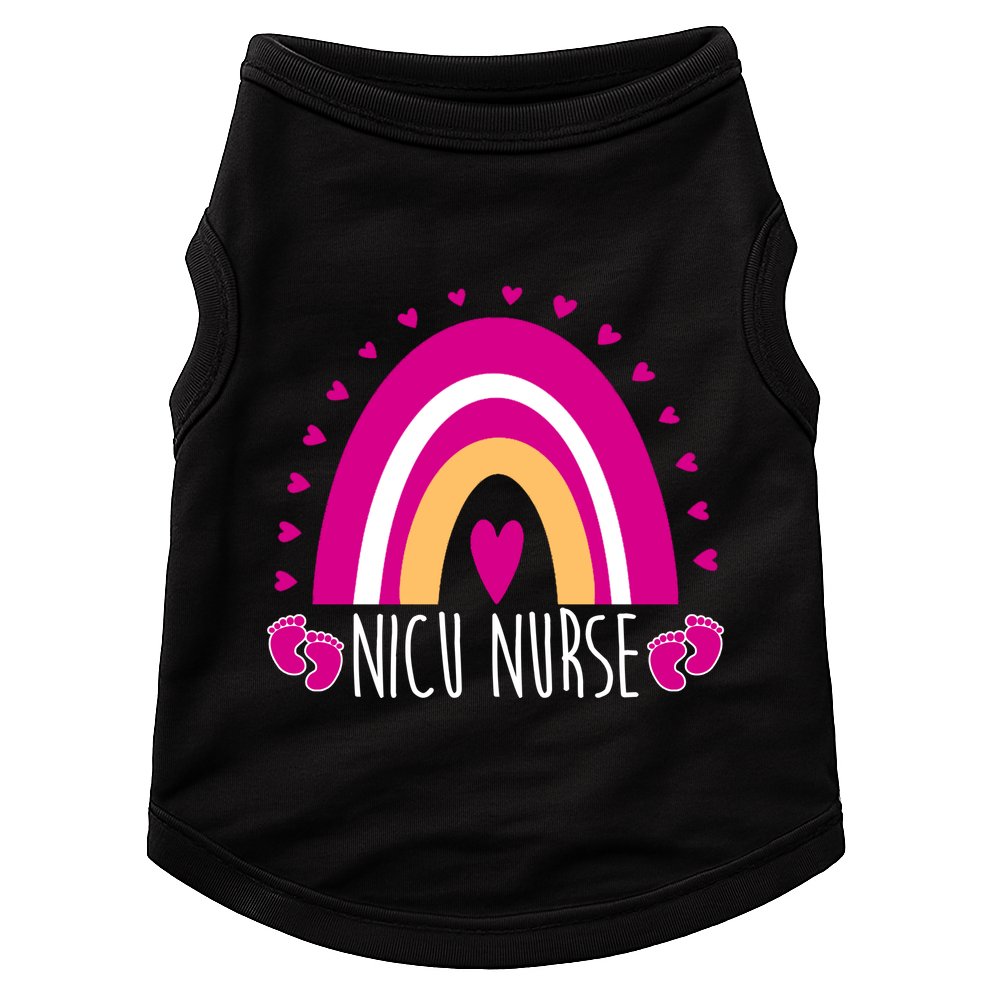 Nicu Nurse Rainbow Doggie Tank
