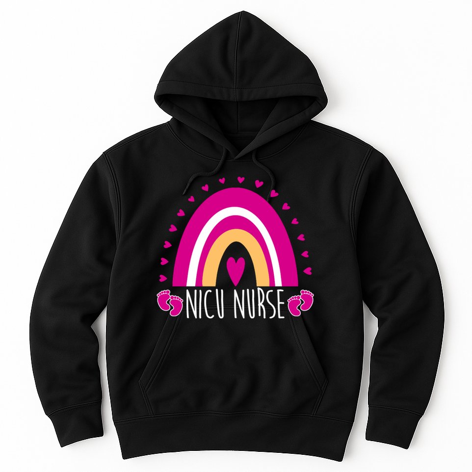 Nicu Nurse Rainbow Hoodie