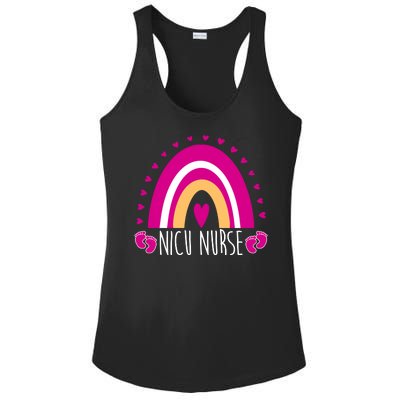 Nicu Nurse Rainbow Ladies PosiCharge Competitor Racerback Tank