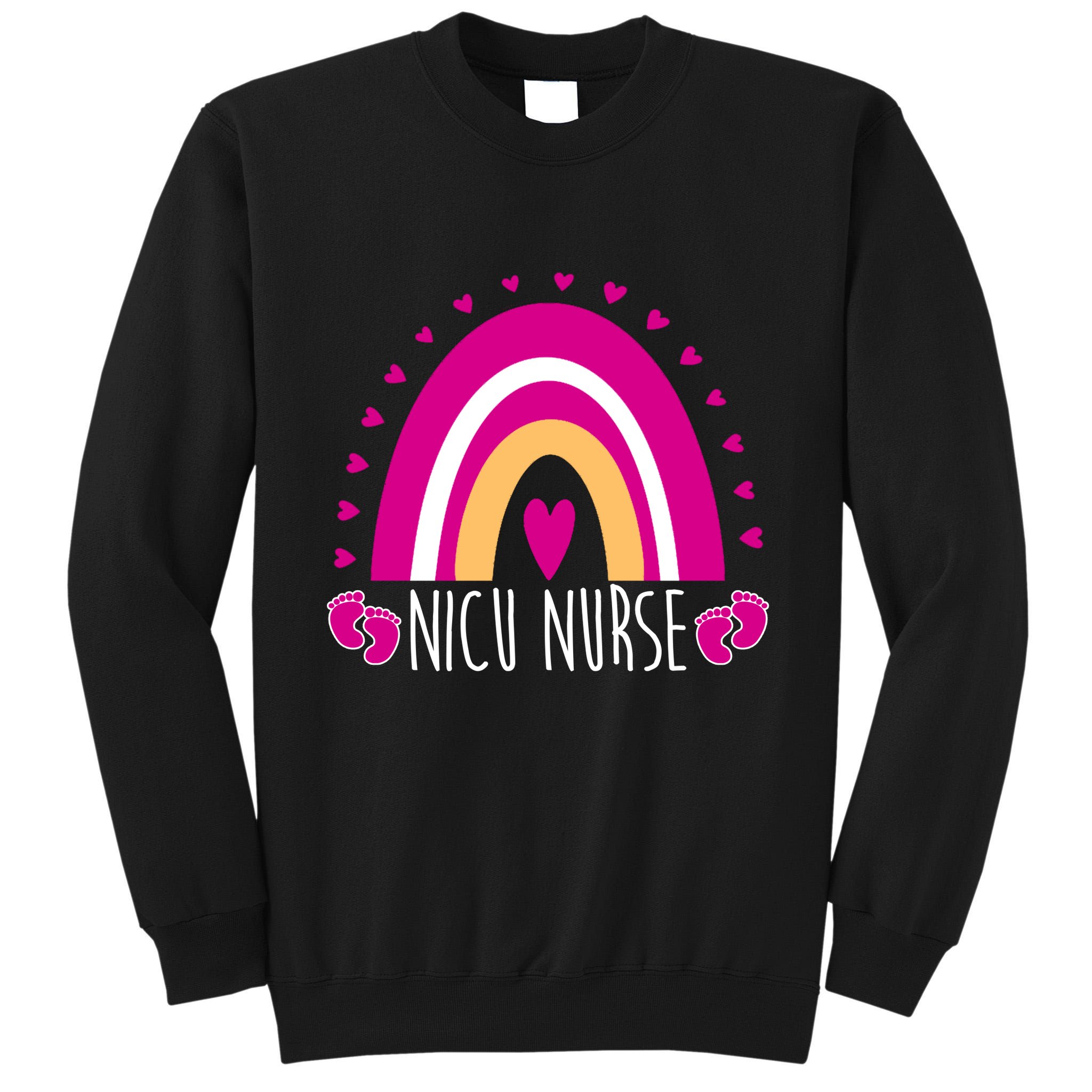 Nicu Nurse Rainbow Tall Sweatshirt
