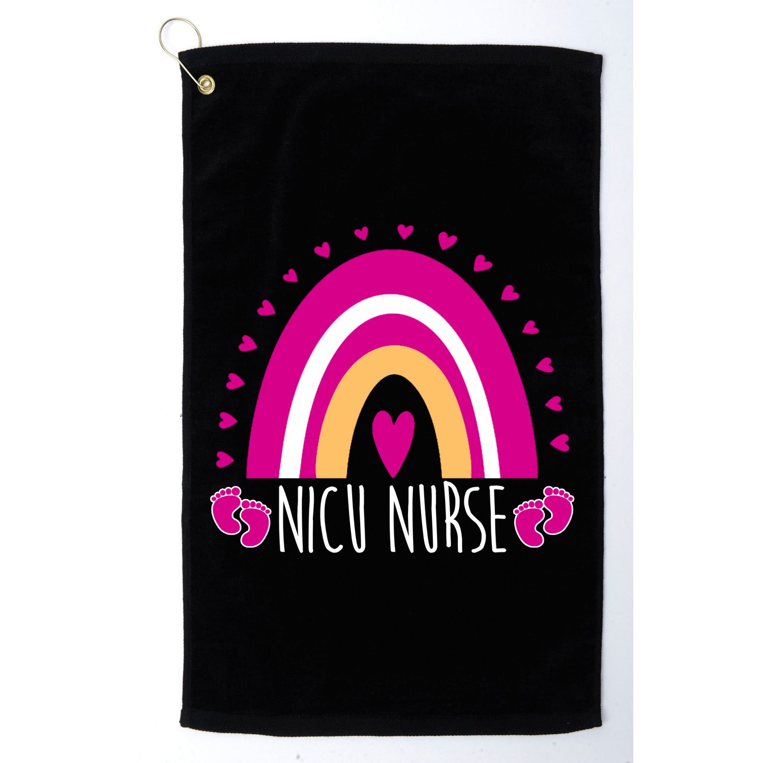 Nicu Nurse Rainbow Golf Towel