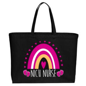 Nicu Nurse Rainbow Cotton Canvas Jumbo Tote