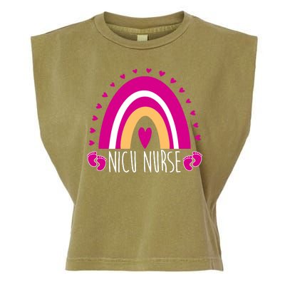 Nicu Nurse Rainbow Garment-Dyed Women's Muscle Tee