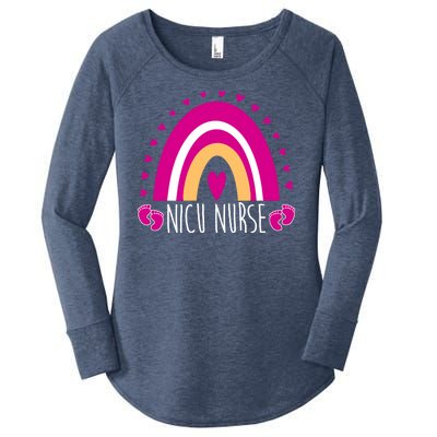 Nicu Nurse Rainbow Women's Perfect Tri Tunic Long Sleeve Shirt