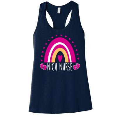 Nicu Nurse Rainbow Women's Racerback Tank