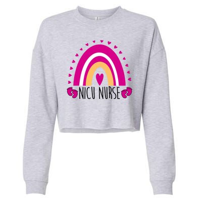 Nicu Nurse Rainbow Cropped Pullover Crew