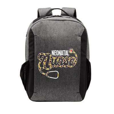 Neonatal Nurse Stethoscope Heart Leopard Print Rn Nursing Meaningful Gift Vector Backpack