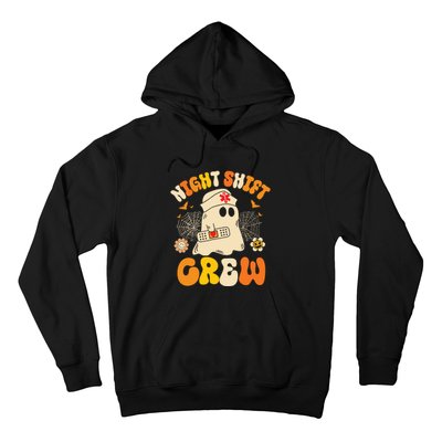 Nurse Night Shift Crew Ghost Halloween Nurse Funny Hoodie