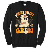 Nurse Night Shift Crew Ghost Halloween Nurse Funny Sweatshirt