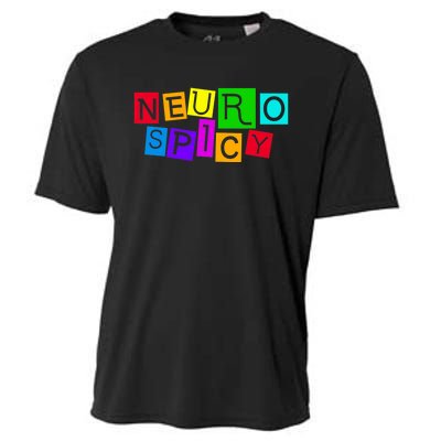 Neurospicy Neuro Spicy Neurodiversity Neurodivergent Cooling Performance Crew T-Shirt