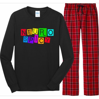 Neurospicy Neuro Spicy Neurodiversity Neurodivergent Long Sleeve Pajama Set