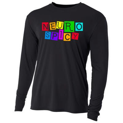 Neurospicy Neuro Spicy Neurodiversity Neurodivergent Cooling Performance Long Sleeve Crew