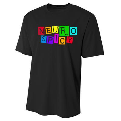 Neurospicy Neuro Spicy Neurodiversity Neurodivergent Performance Sprint T-Shirt