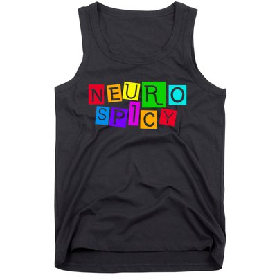 Neurospicy Neuro Spicy Neurodiversity Neurodivergent Tank Top