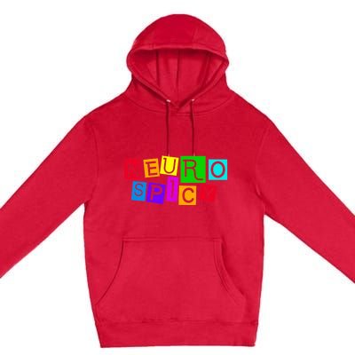 Neurospicy Neuro Spicy Neurodiversity Neurodivergent Premium Pullover Hoodie