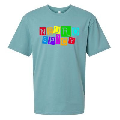 Neurospicy Neuro Spicy Neurodiversity Neurodivergent Sueded Cloud Jersey T-Shirt