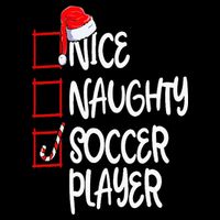 Nice Naughty Soccer Player Funny Soccer Christmas List Santa Wool Snapback Cap