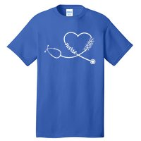 Nicu Nurse Stethoscope Heartbeat Ekg Ecg Gift Tall T-Shirt