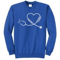 Nicu Nurse Stethoscope Heartbeat Ekg Ecg Gift Tall Sweatshirt