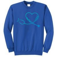 Nicu Nurse Stethoscope Heartbeat Ekg Ecg Gift Sweatshirt