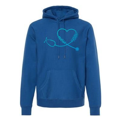 Nicu Nurse Stethoscope Heartbeat Ekg Ecg Gift Premium Hoodie