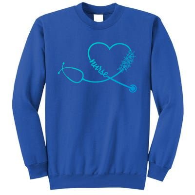 Nicu Nurse Stethoscope Heartbeat Ekg Ecg Gift Tall Sweatshirt