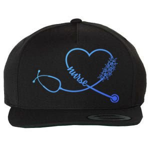 Nicu Nurse Stethoscope Heartbeat Ekg Ecg Gift Wool Snapback Cap