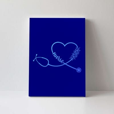 Nicu Nurse Stethoscope Heartbeat Ekg Ecg Gift Canvas