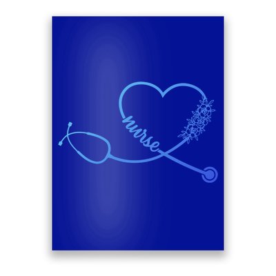 Nicu Nurse Stethoscope Heartbeat Ekg Ecg Gift Poster