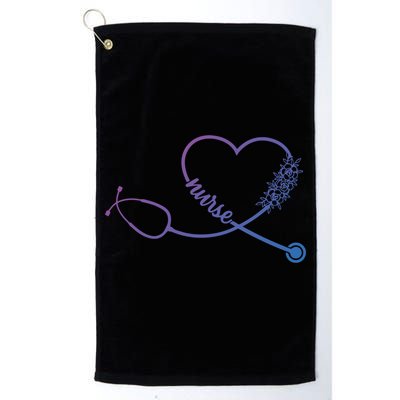 Nicu Nurse Stethoscope Heartbeat Ekg Ecg Gift Golf Towel