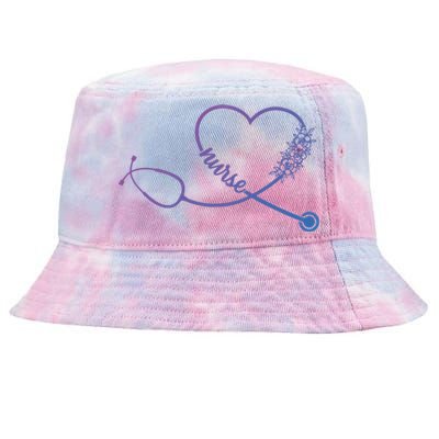 Nicu Nurse Stethoscope Heartbeat Ekg Ecg Gift Tie-Dyed Bucket Hat