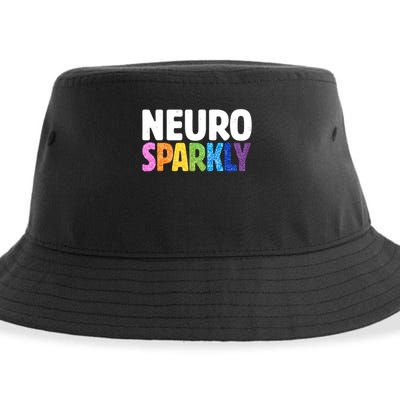 Neurodivergent Neuro Sparkly Autism Spectrum ADHD Sustainable Bucket Hat
